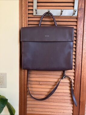 Matt & Nat Vegan Leather Messenger Bag Briefcase